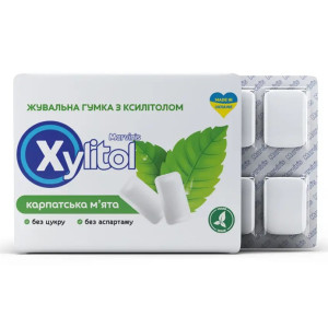 Marvin's Xylitol Жувальна гумка з ксилітолом, карпатська мʼята, 10 шт